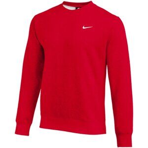 Nike Men's Sportswear Club Fleece Sweatshirt Red Size XL MSRP $45.00